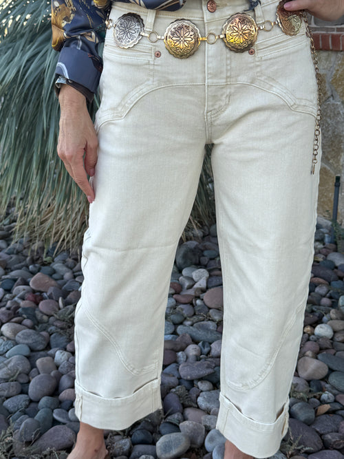 Beige Western Barrel