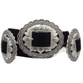 Genuine Suede Concho Belt