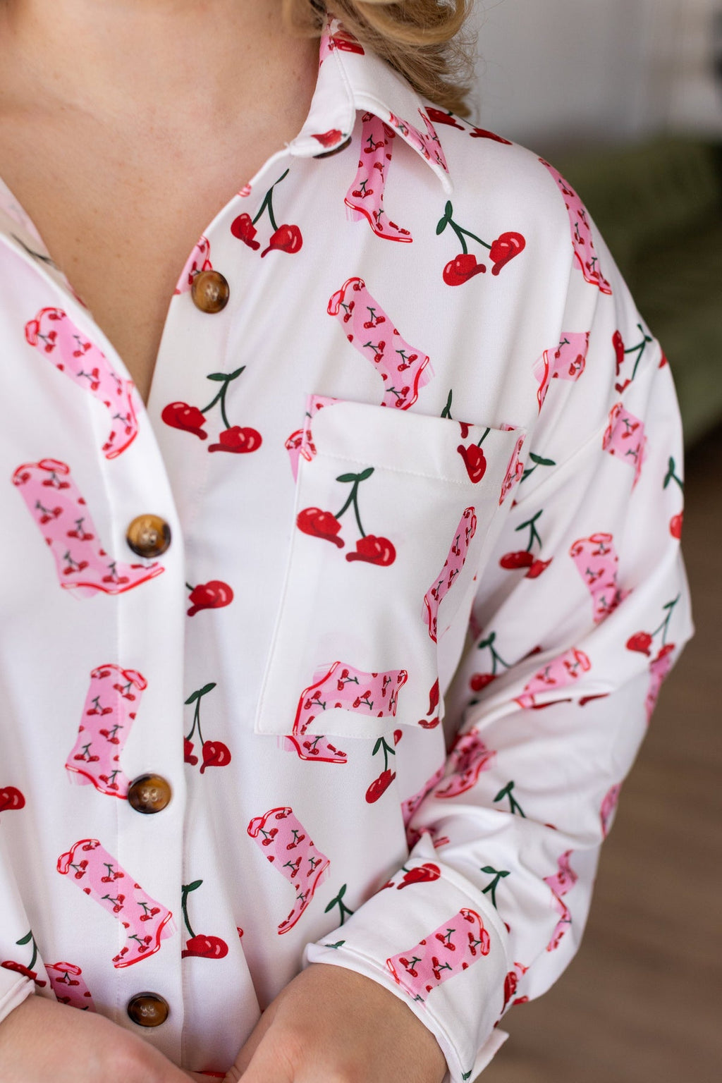 Cherry Cowgirl Pajama Set
