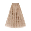Mesh Tiered Skirt