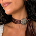 Silver and Copper Round Twilly Slide