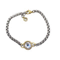 Two tone mixed metal luxe bracelet 