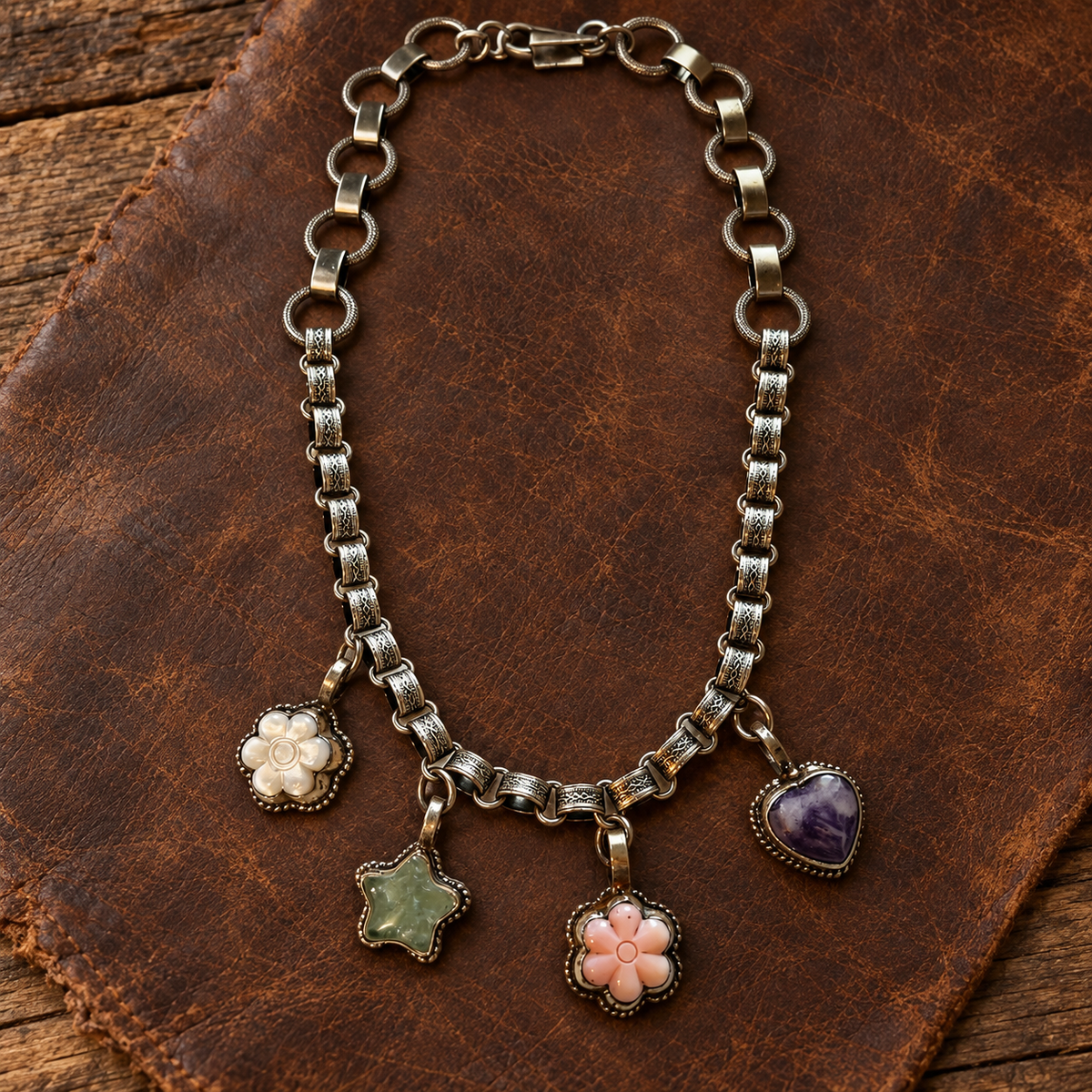 Western Four Charm Necklace