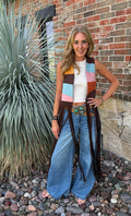 Sunburst Fringe Vest