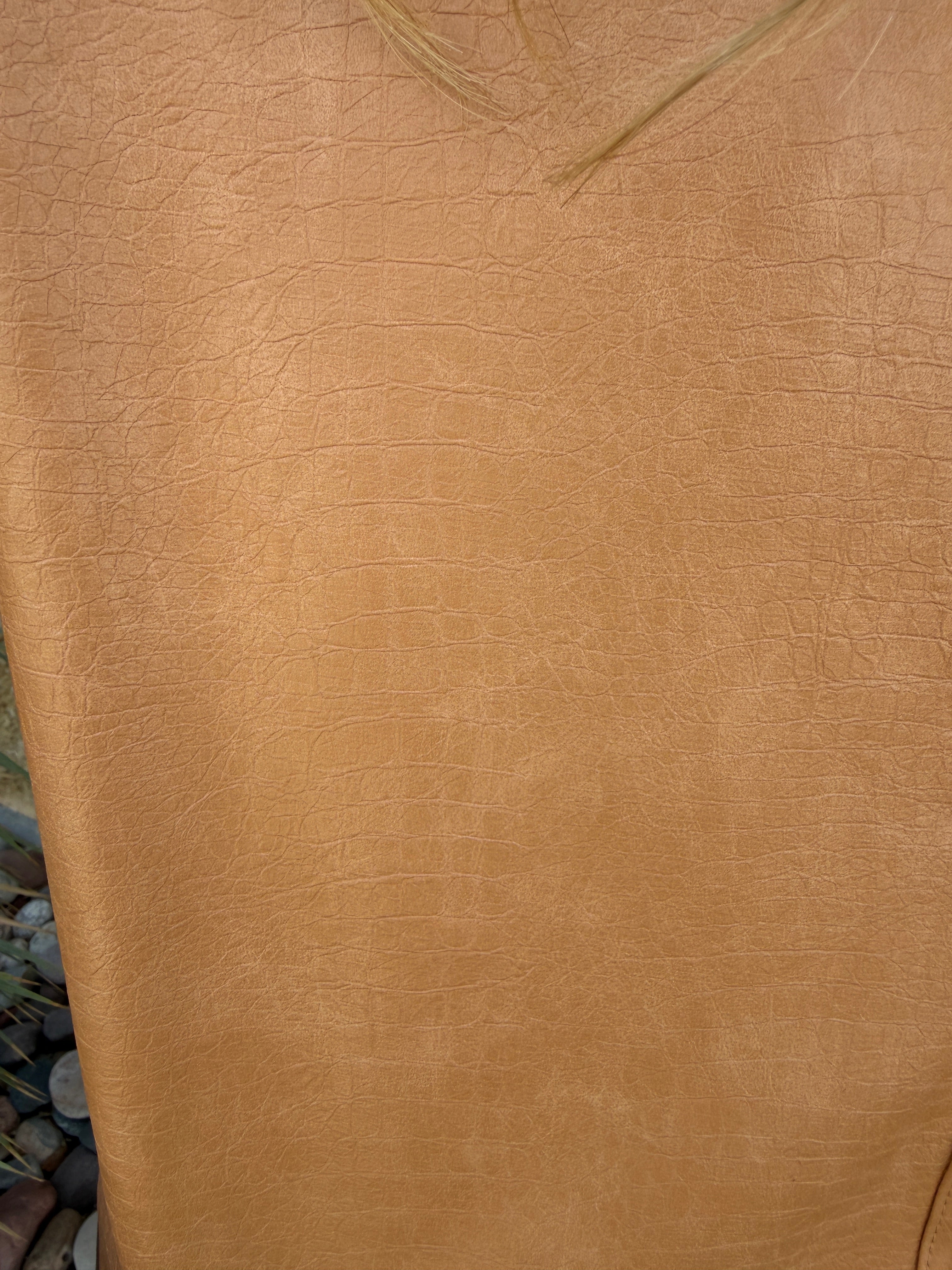 Button down faux leather jacket