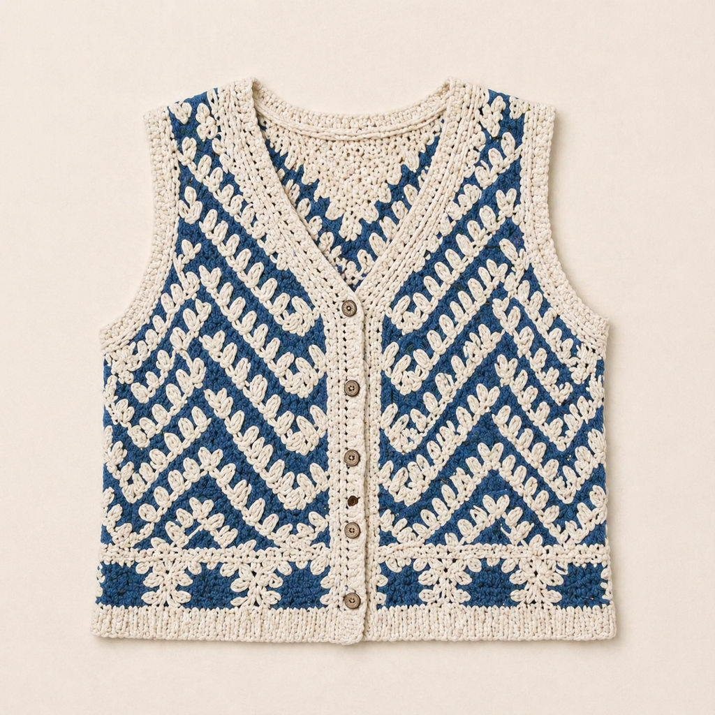 Sierra Azul Crochet Vest