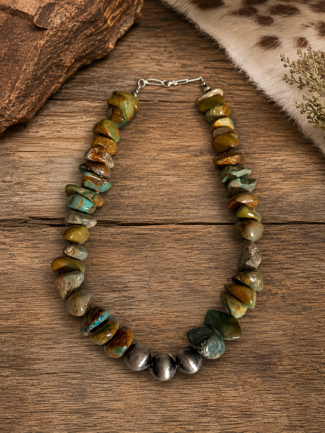Chunky Turquoise with SS Beads