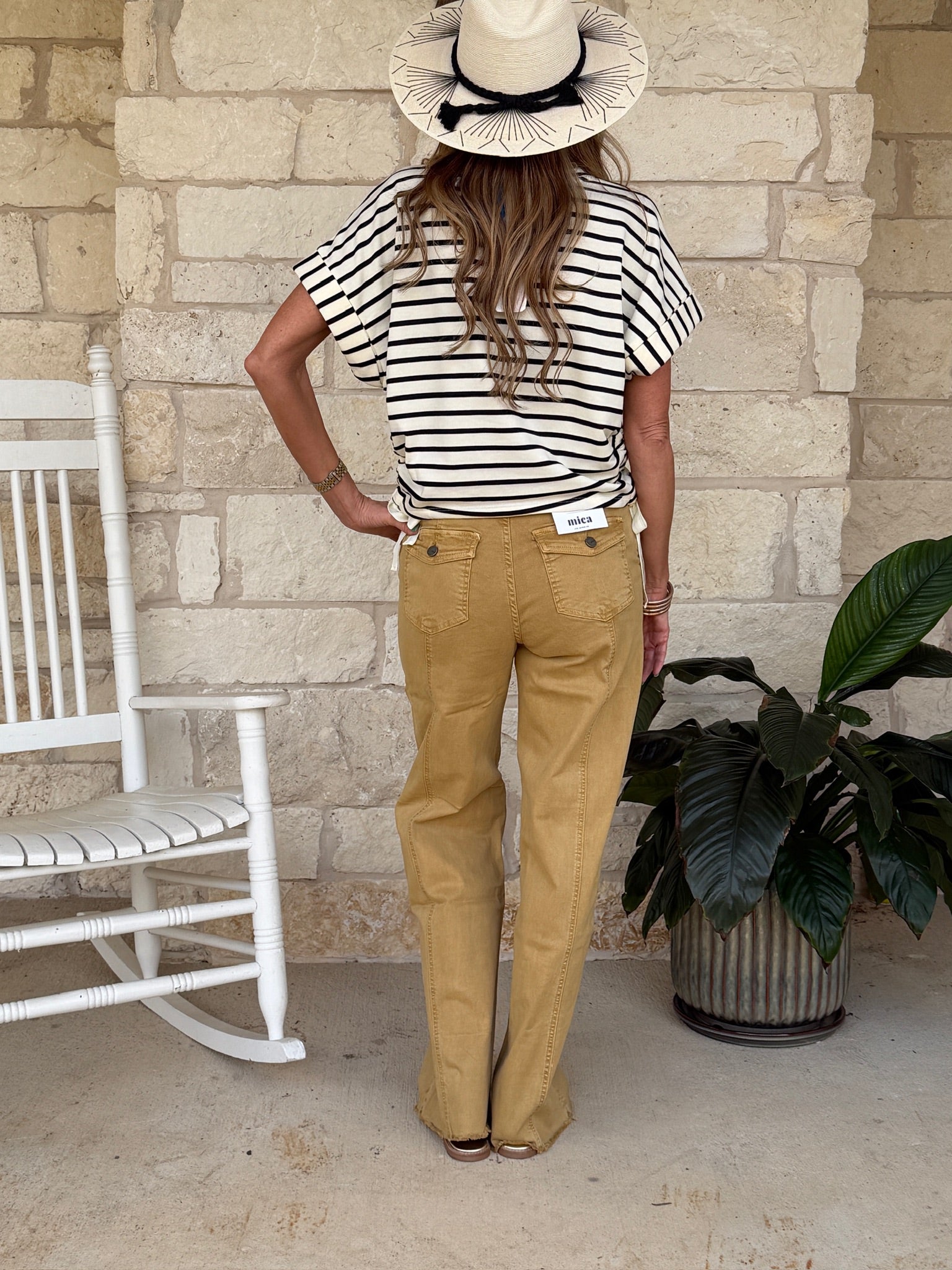 HIGH RISE WIDE LEG W/ FRONT POCKET