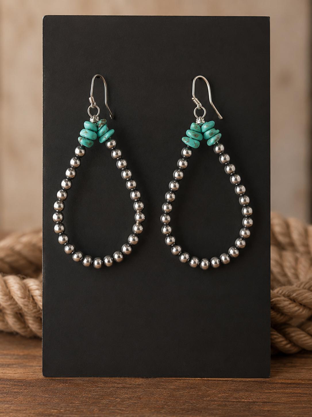 Sterling Silver Tear loop Earring