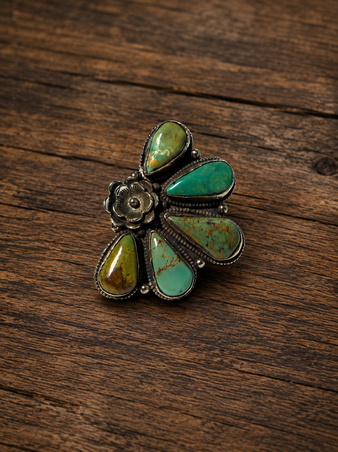 Turquoise Cluster Ring