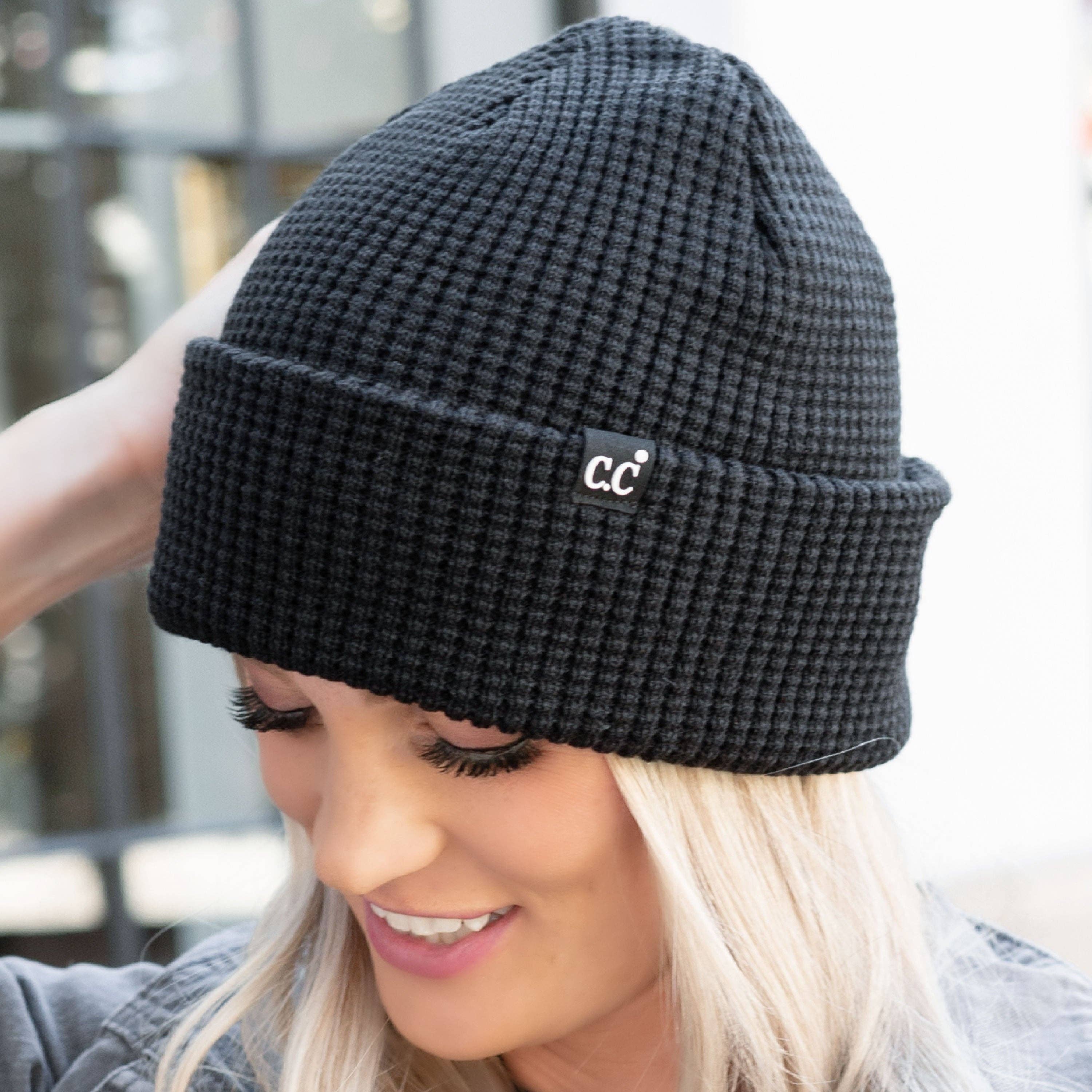 CC Beanie Waffle Knit