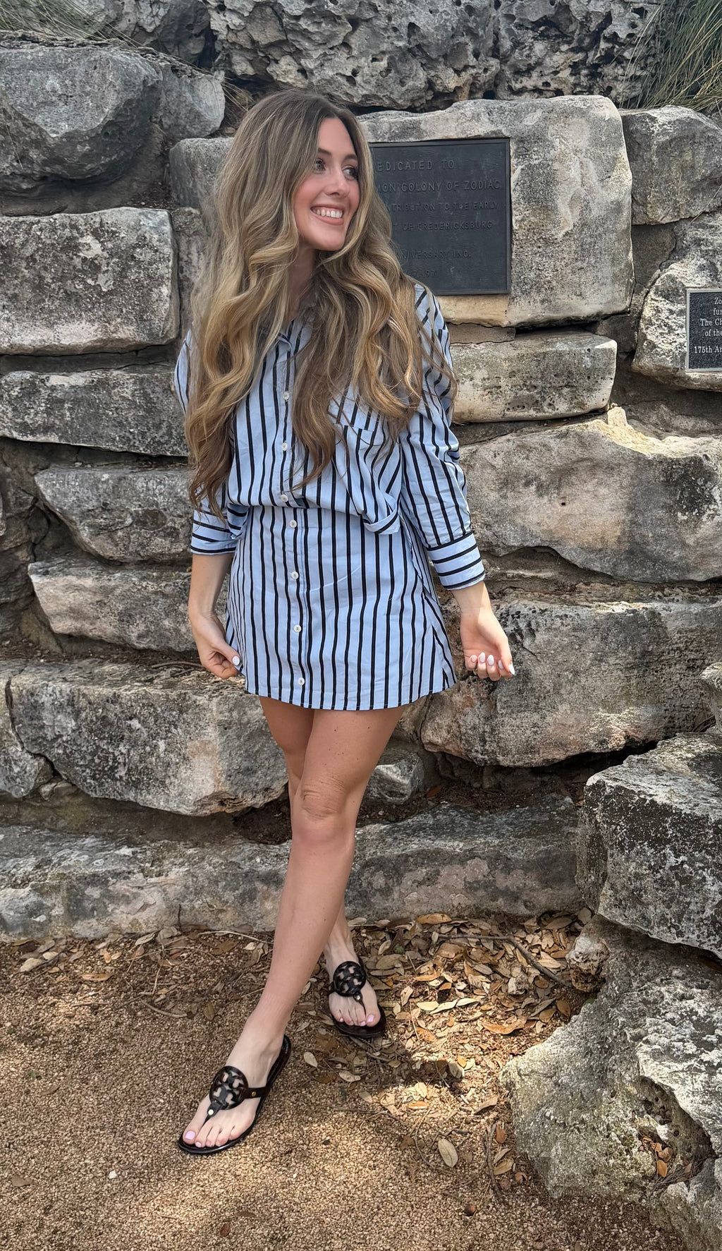 City Stroll Striped Skort Set