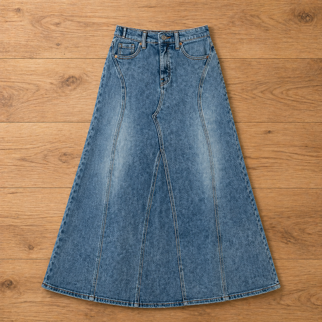 Denim Maxi Skirt