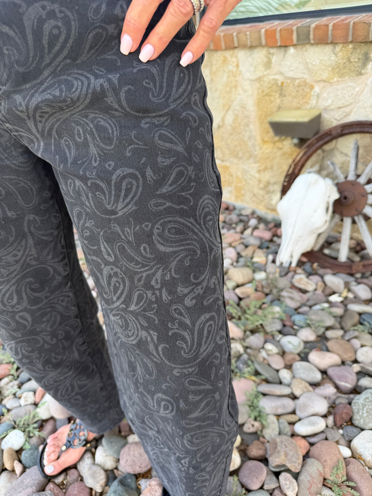 Paisley Barrel Jean