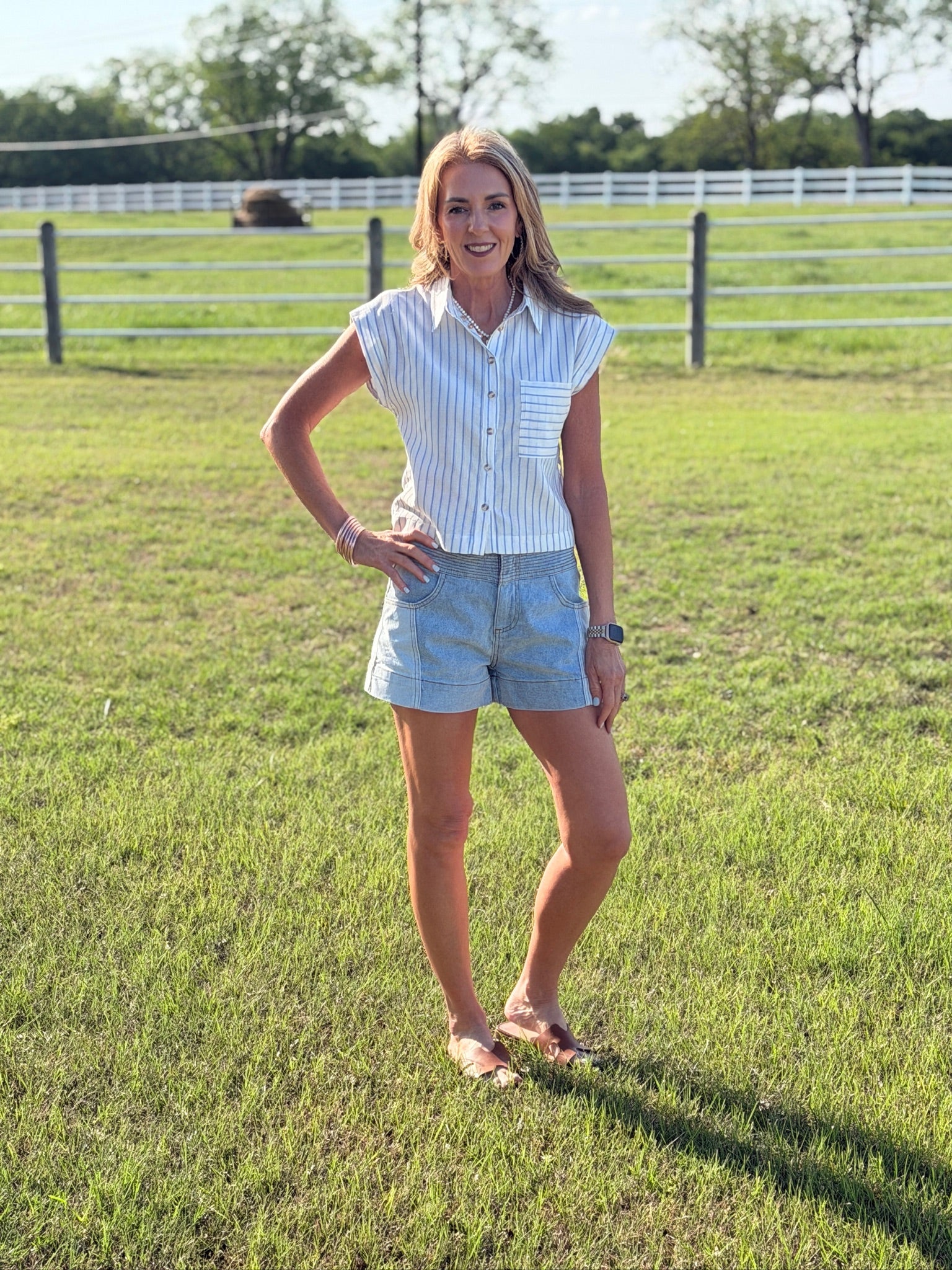 Emiliana Stripe Blouse