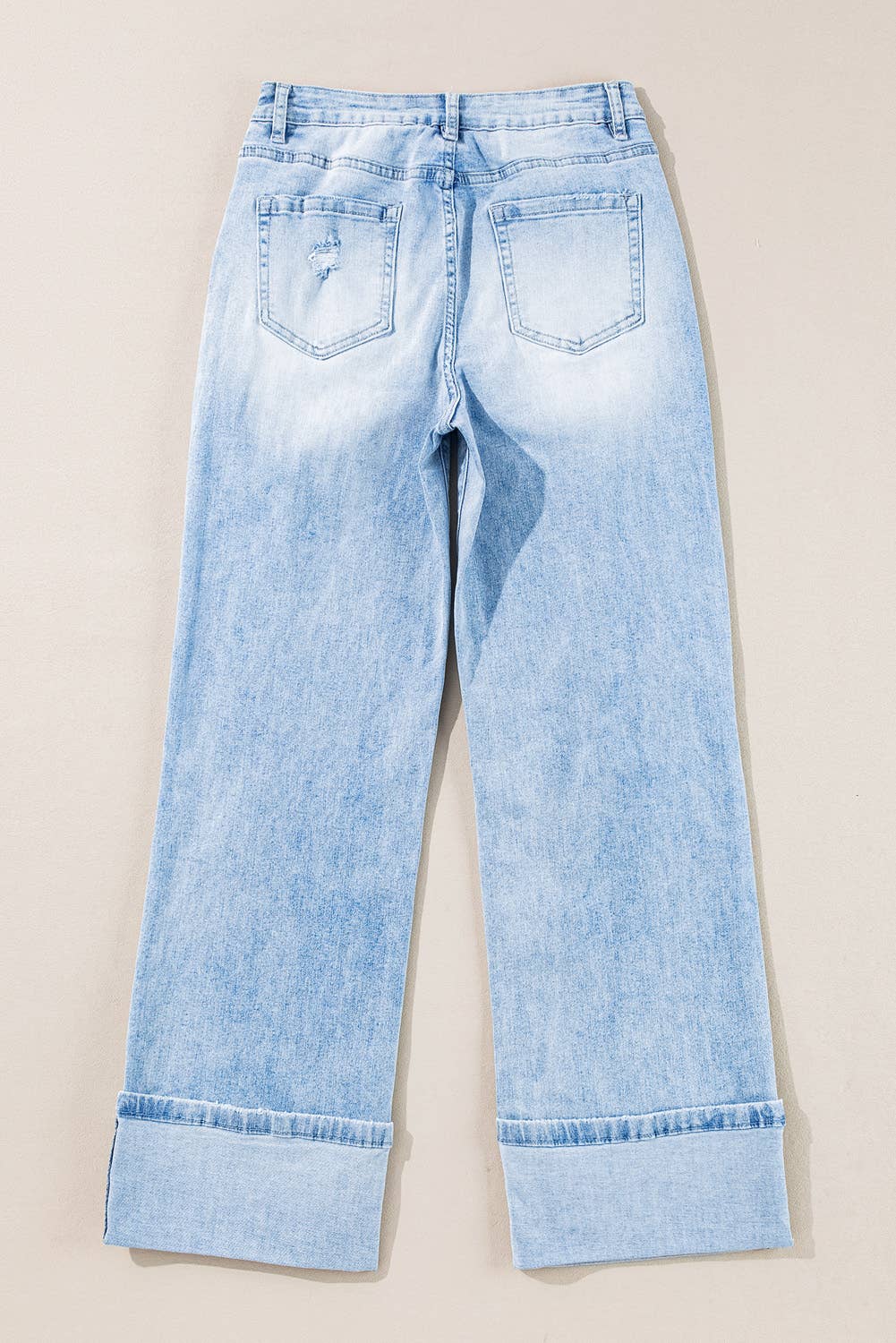 Blue Light Wash Distressed Jeans