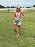 Polka Dot Front Tie Top