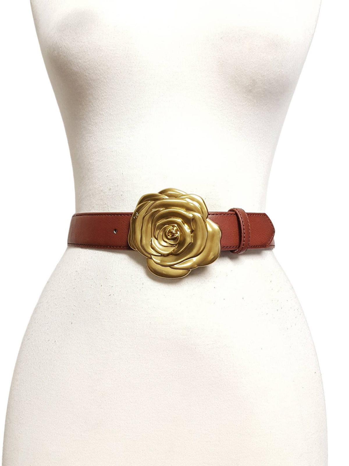 Statement Gold Rose Buckle Belt