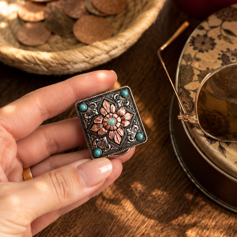 Square Concho Twilly Slide