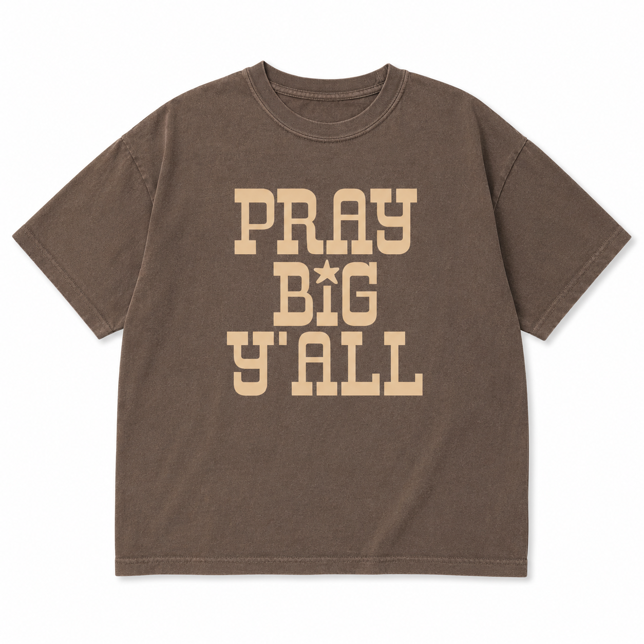 Pray Big Ya'll Graphic Tee - Summer Tee - Faith Graphic Tee