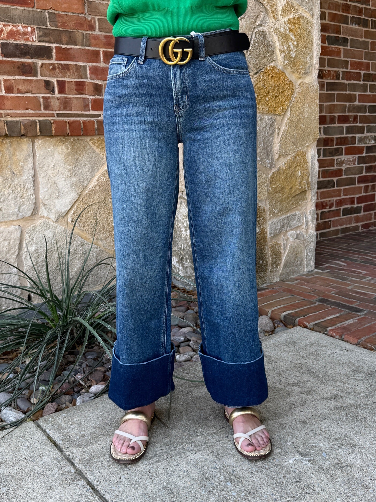 High Rise A-Line Wide Trouser