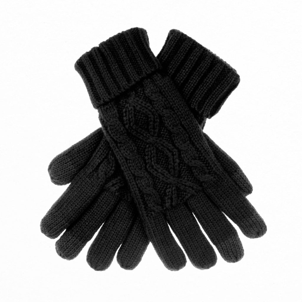 CC Cable Knit Fleece Lined Women's Gloves