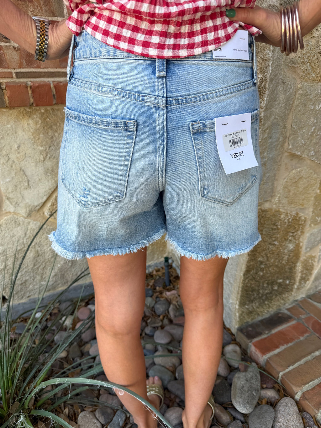High Rise Boyfriend Shorts