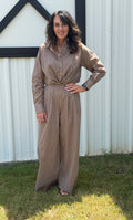 Pin stripe pants set