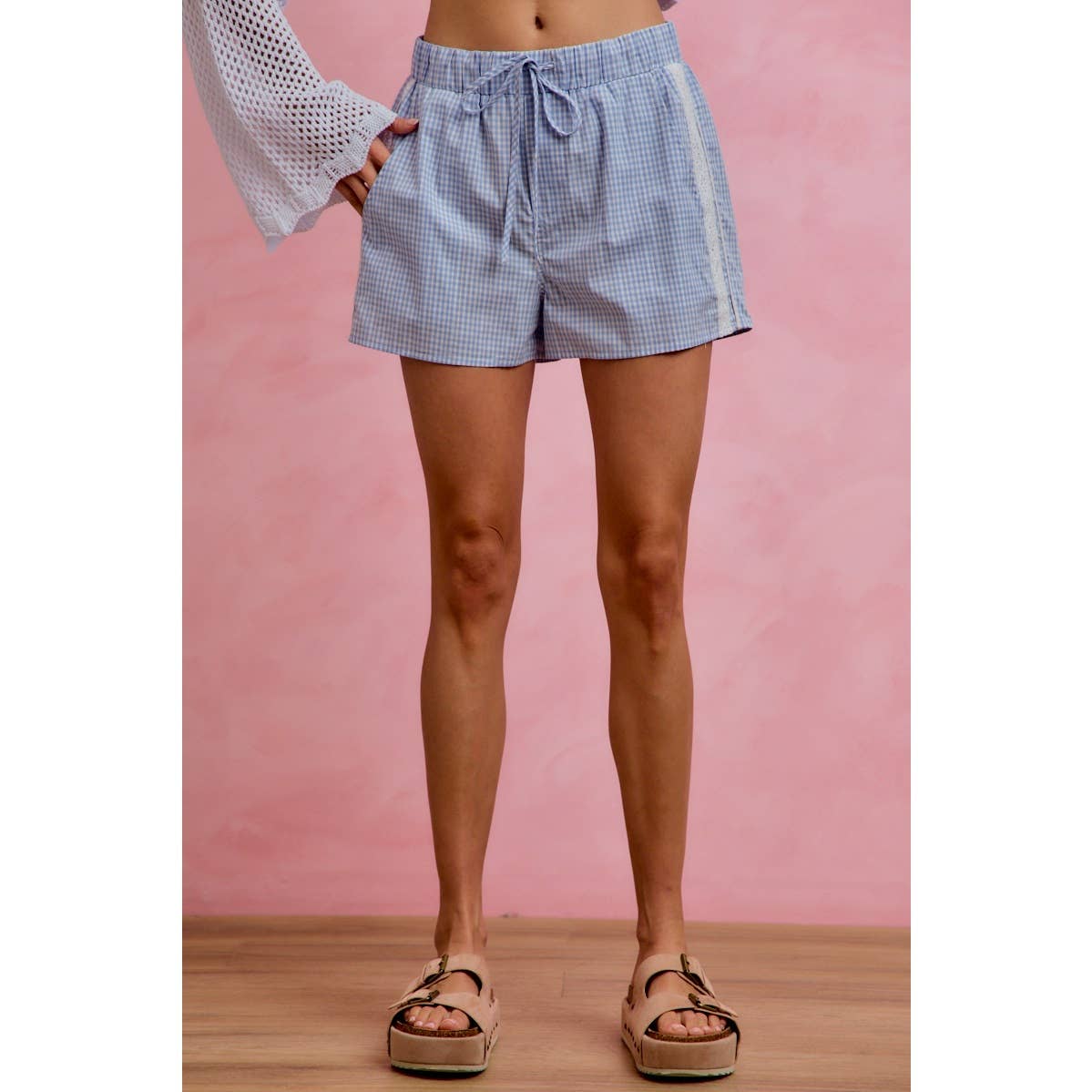 CHECK GINGHAM SHORTS