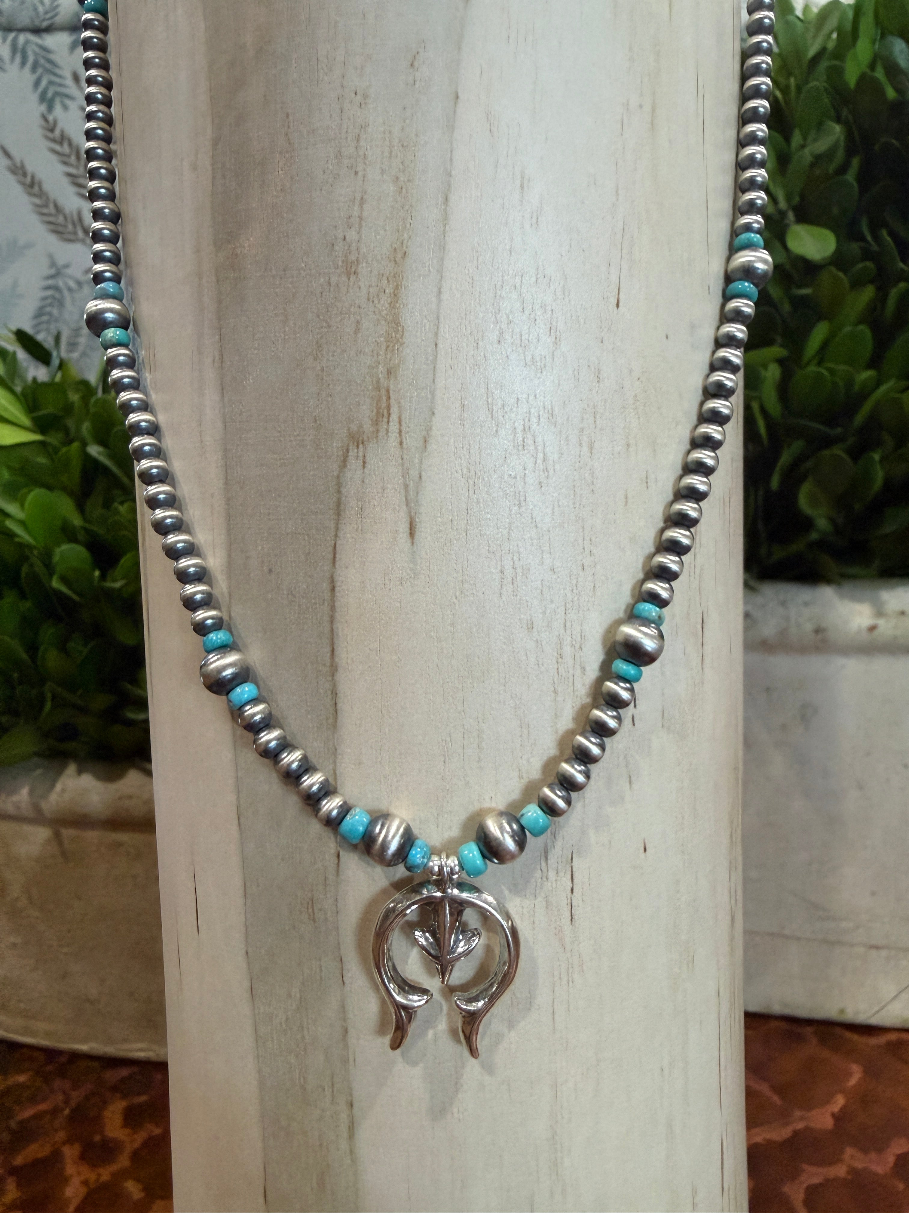 Navajo Pearl & Turquoise with Naja Pendant