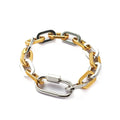 Mixed Metal Carabiner Bracelet -Waterproof