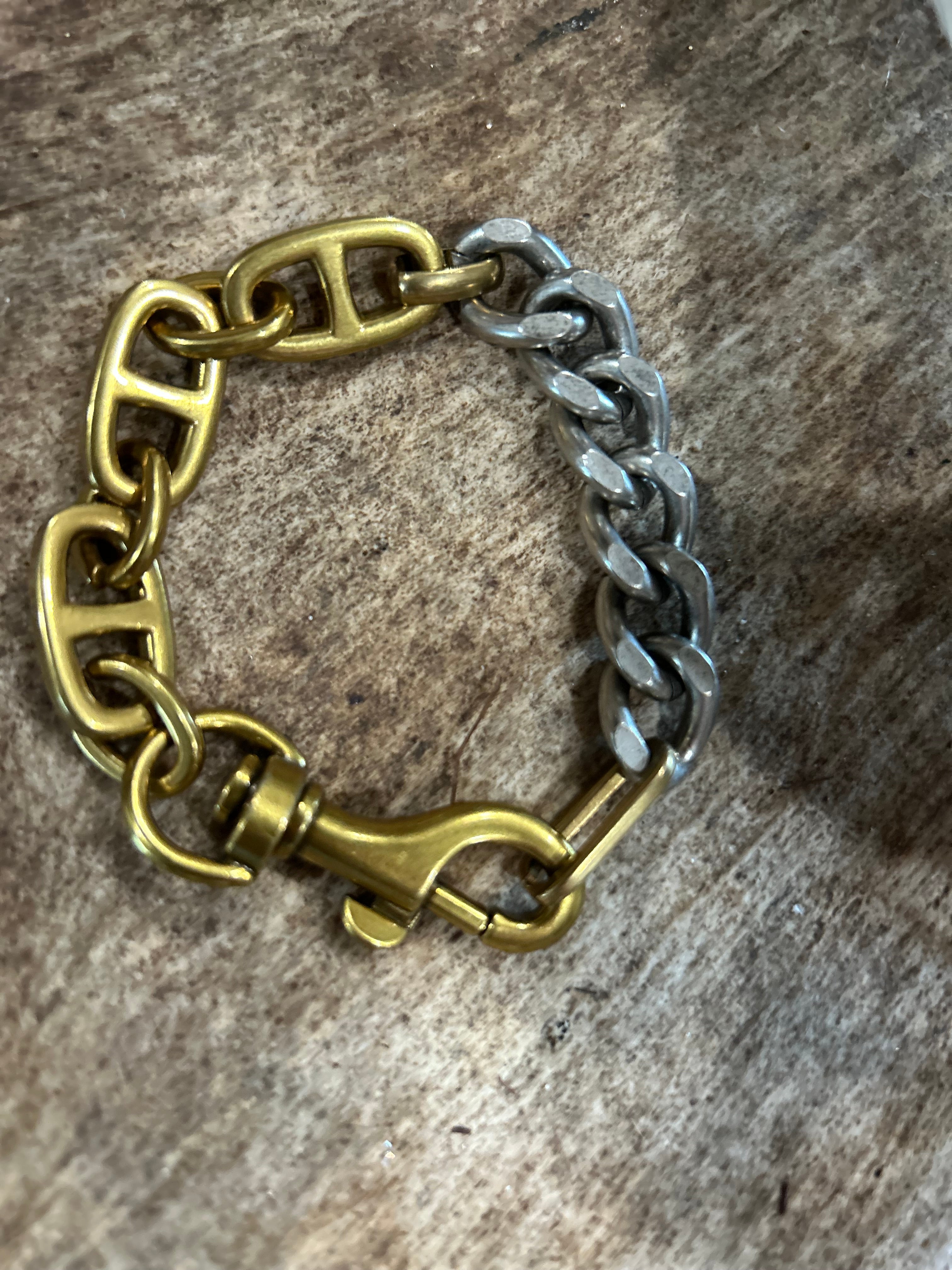 V2 Mixed Metal Link Bracelet