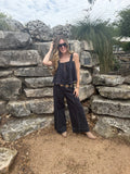 Navy Contrast Stitch Two-Piece Set