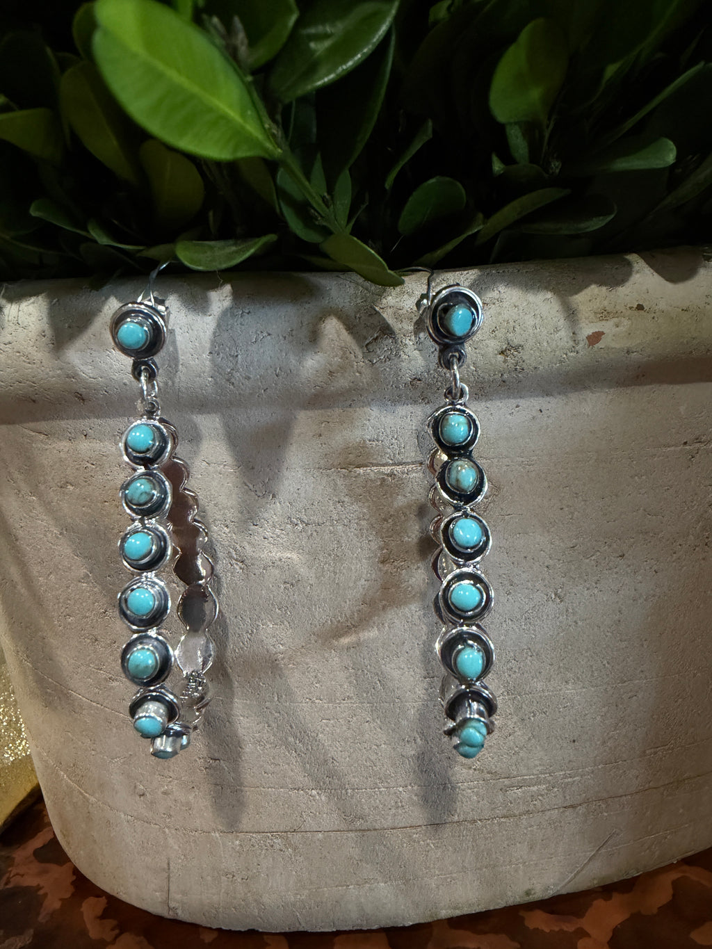 Turquoise Large Teardrop Earrings