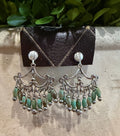 Navajo Pearl Fan Earrings
