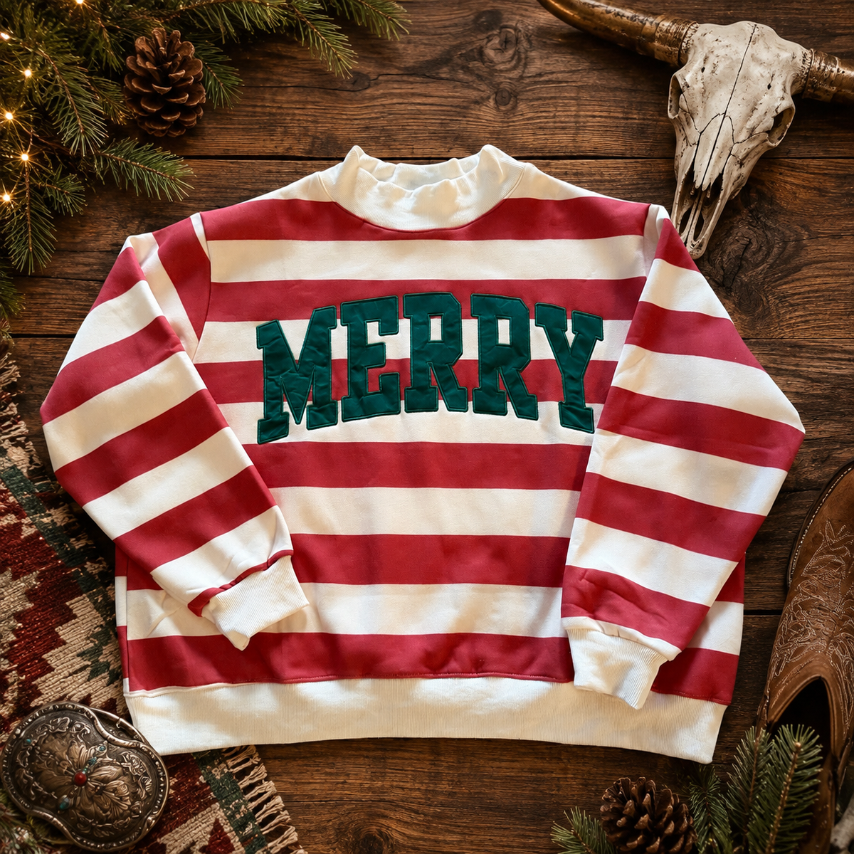 Merry Mock Neck