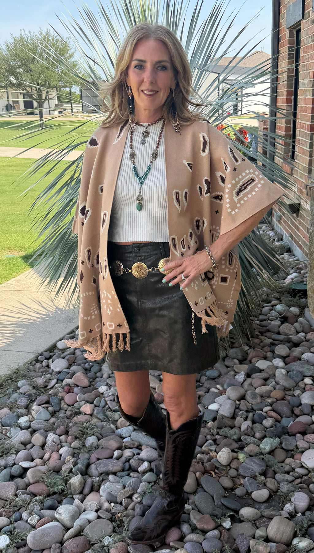 Paisley Poncho Sweater