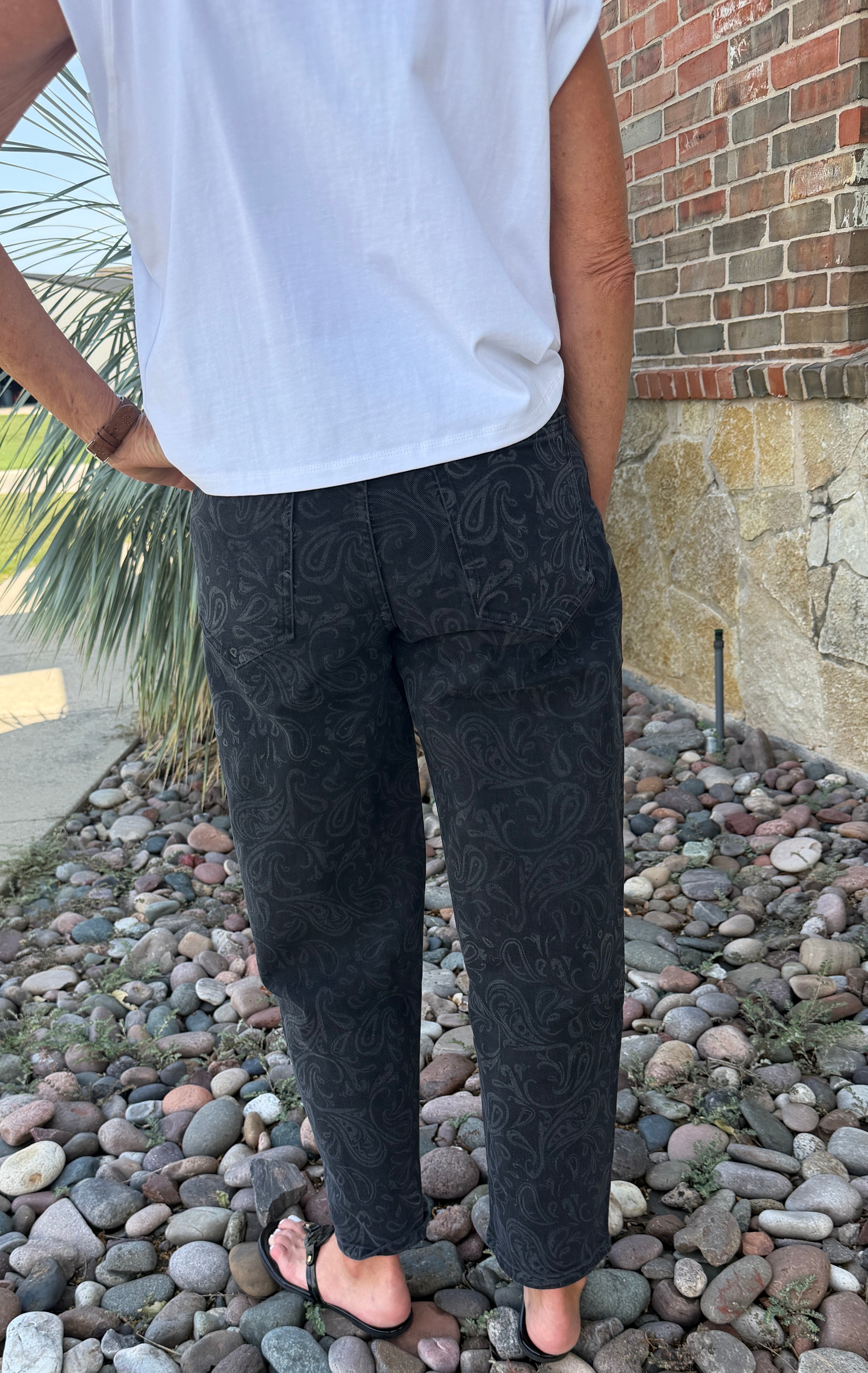 Paisley Barrel Jean