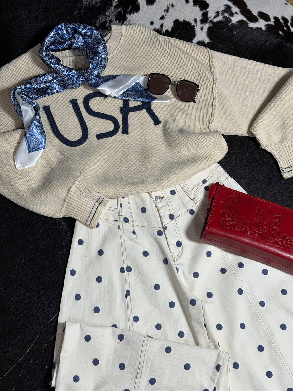 USA Knit Sweater