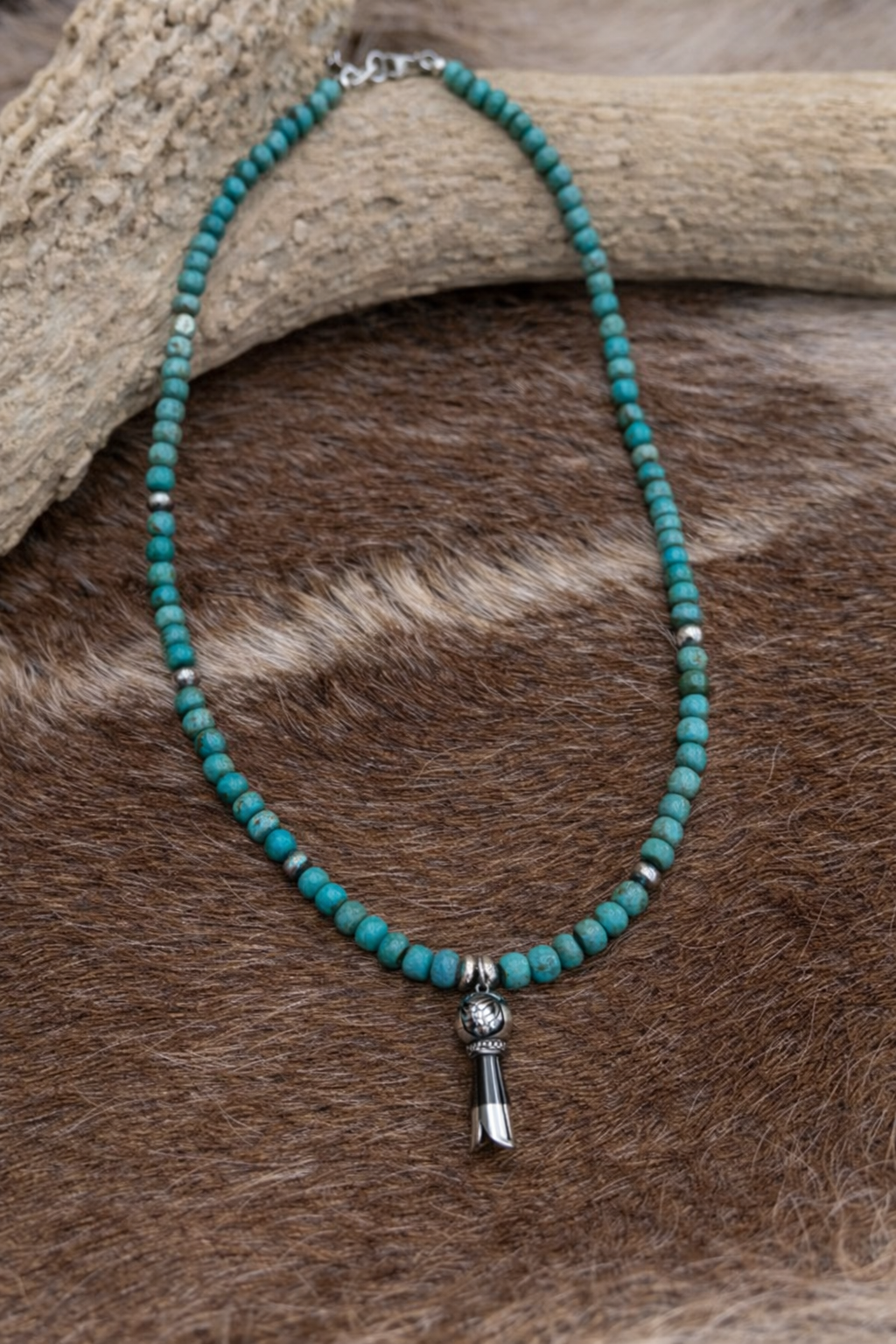 Turquoise & Blossom Necklace
