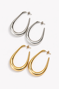 Modern Teardrop Statement Hoops