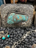 Freeform turquoise buckle