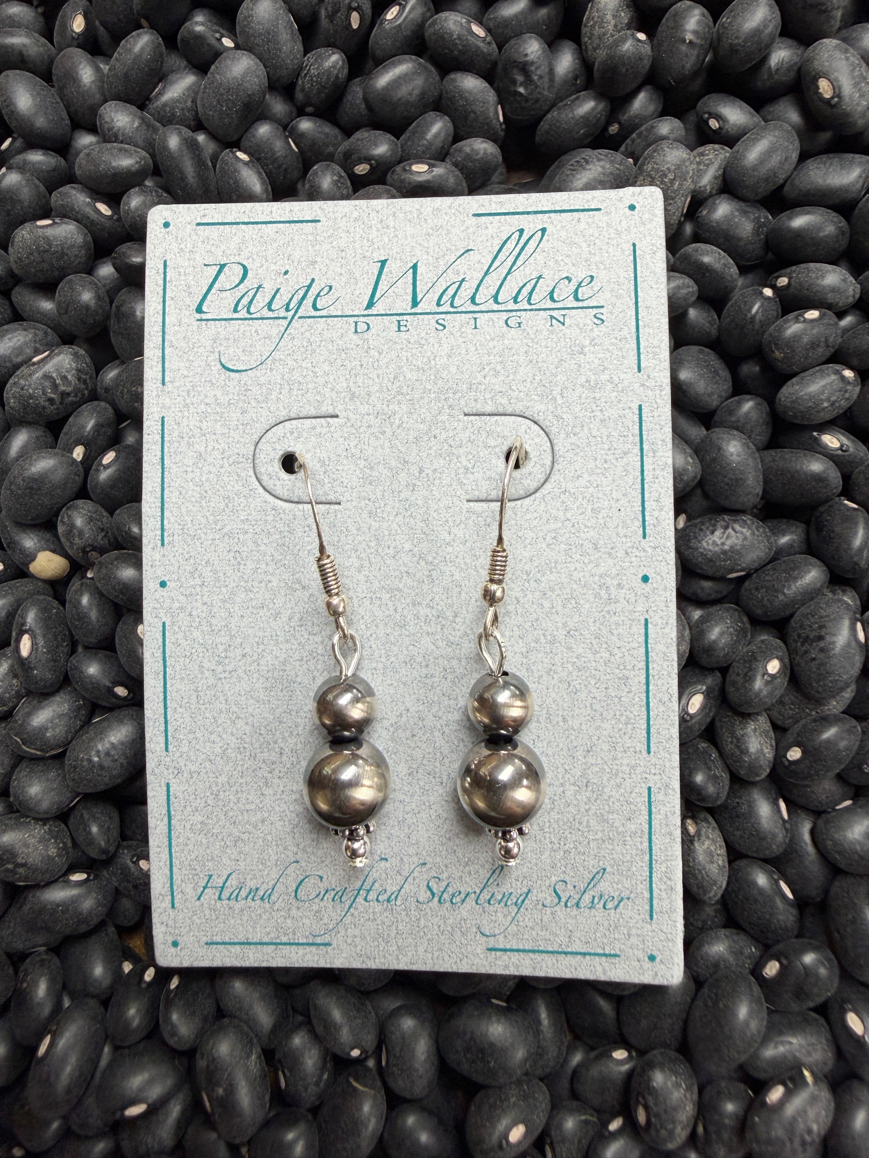 Paige Wallace Navajo Pearl Drop Earrings