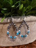 Navajo Pearl loop Earrings