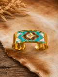 Large Cuff Seed Bead Bracelet