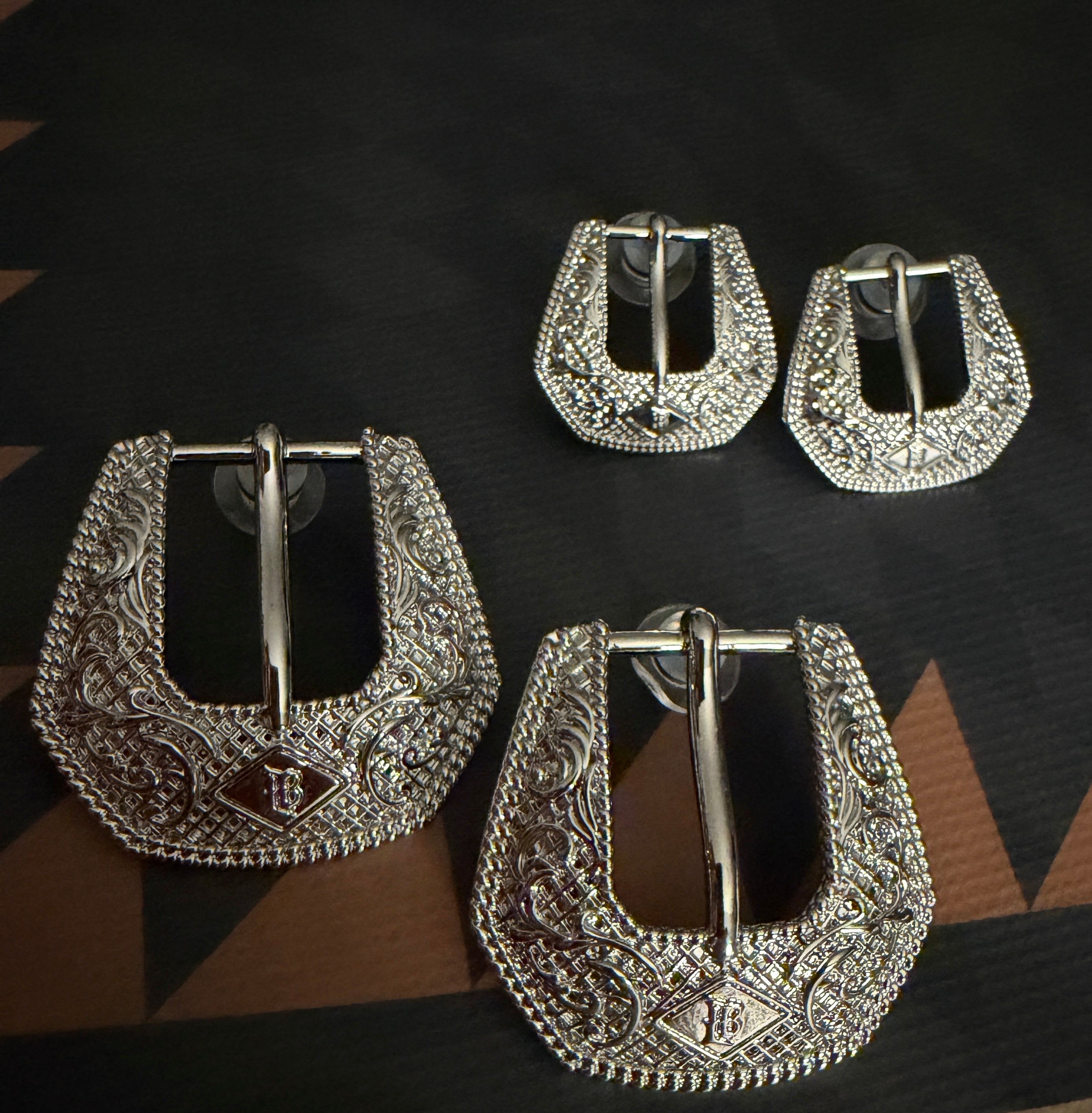 Silver Buckle Betty Earring Baby