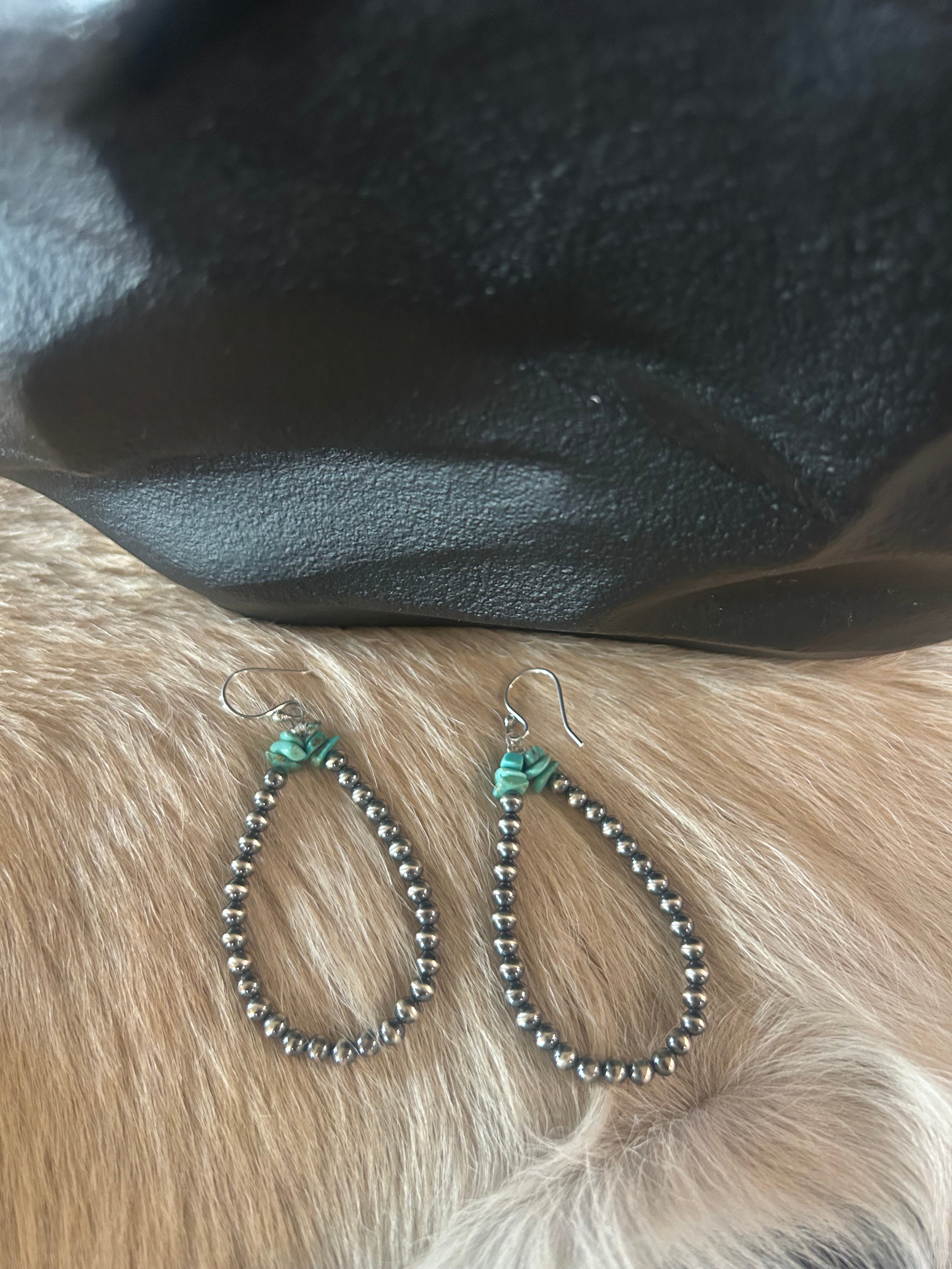 Sterling Silver Tear loop Earring