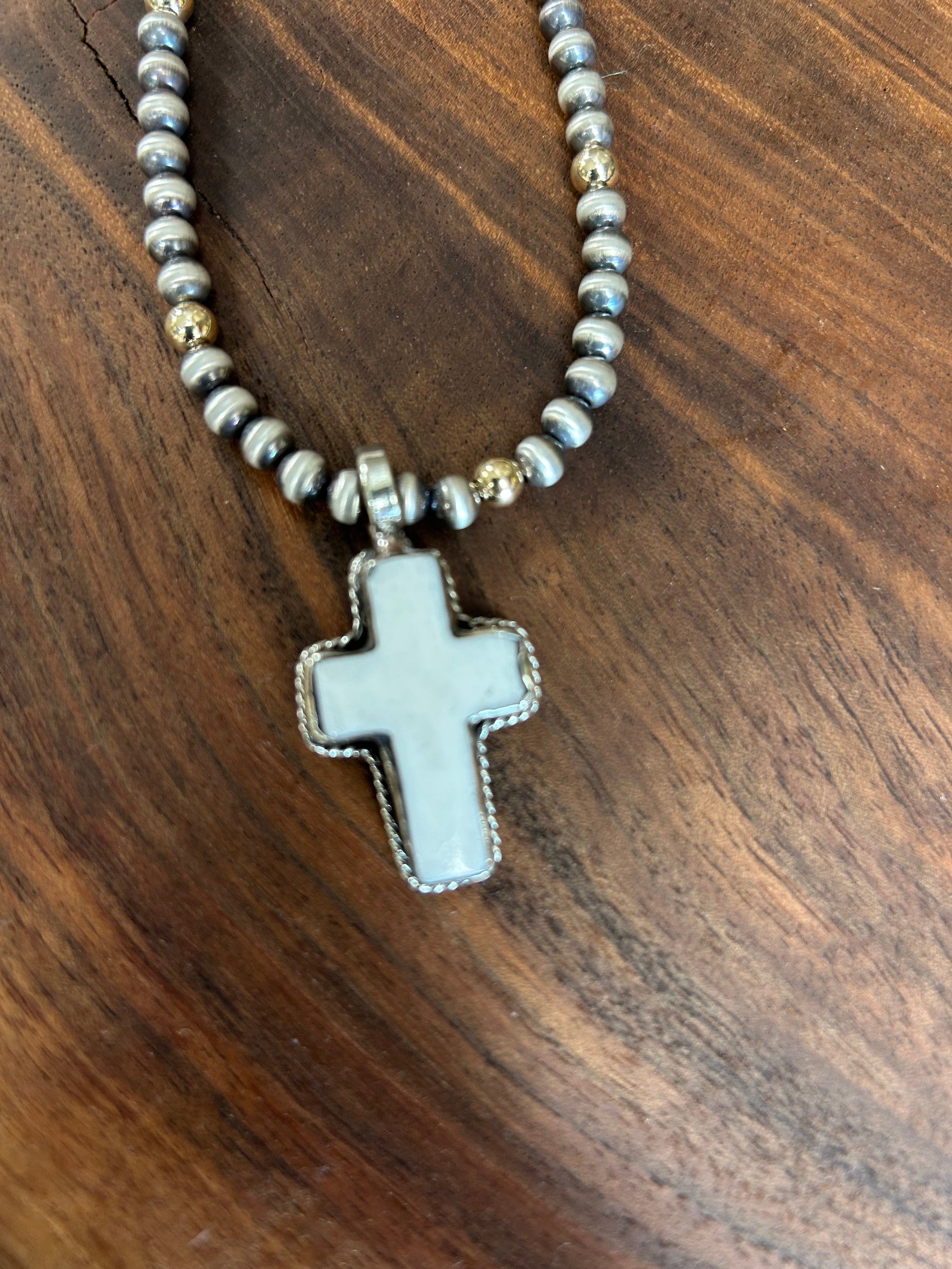 Bone Cross Pendant
