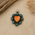 Turquoise & Spiney Oyster Heart