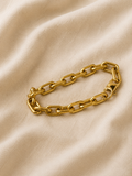 Heavy Gold  Paper Clip Chain Bracelet